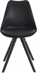 Комплект из 2-х стульев Brenda, черный цена и информация | Стулья для кухни и столовой | kaup24.ee