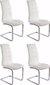 Toolide komplekt Bruno 4 tk, valge hind ja info | Söögilaua toolid, köögitoolid | kaup24.ee