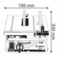 Saepink Bosch GTS 10 J hind ja info | Elektrilised saed, mootorsaed ja tarvikud | kaup24.ee