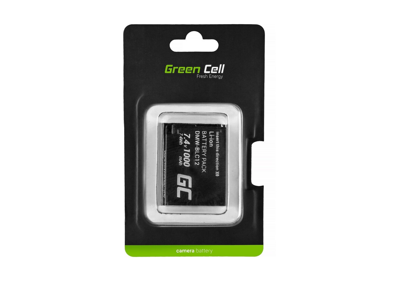 Green Cell® DMW-BLC12 Panasonic FZ2000, G81, FZ1000, FZ300, G6M, GX8M, G70M, G70KA, GX8EG-K, GX8, G70 7.4V 1000mAh hind ja info | Akud, patareid fotoaparaatidele | kaup24.ee