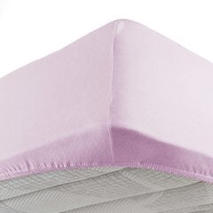 Douceur d'intérieur trikotaažist kummiga lina Jersy, roosa, 140 x 190 cm цена и информация | Простыни | kaup24.ee