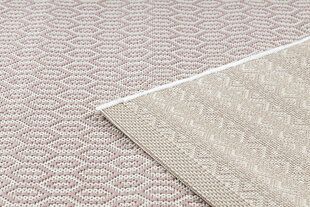 Sisal vaip SISAL FLAT 48603/526 Võrgustik koor roosa hind ja info | Vaibad | kaup24.ee