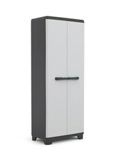 Kapp Linear Tall Cabinet, must/hall/tumesinine hind ja info | Riiulid tööriistadele | kaup24.ee