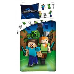 Laste voodipesukomplekt Minecraft, 140x200, 2-osaline hind ja info | Beebide ja laste voodipesu | kaup24.ee