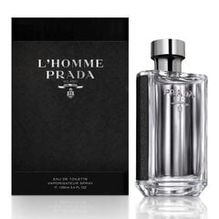 Туалетная вода Prada L'Homme EDT для мужчин 100 мл цена и информация | Мужские духи | kaup24.ee