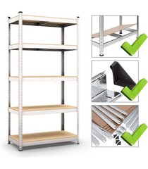 Metallist hoiuriiul TM Smart Regaly, 200x100x40 175kg/5r hind ja info | Riiulid tööriistadele | kaup24.ee