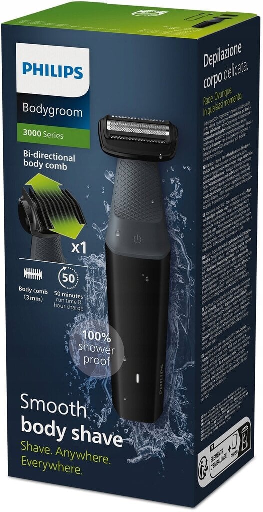 Philips Bodygroom 3000 BG3017 01 цена и информация | Juukselõikusmasinad, trimmerid | kaup24.ee