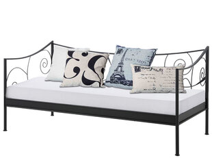 Кровать Isabelle, 90х200 см, черная цена и информация | Кровати | kaup24.ee