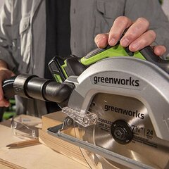 Циркулярная пила GreenWorks GD24CS - 1500907 цена и информация | Пилы, циркулярные станки | kaup24.ee