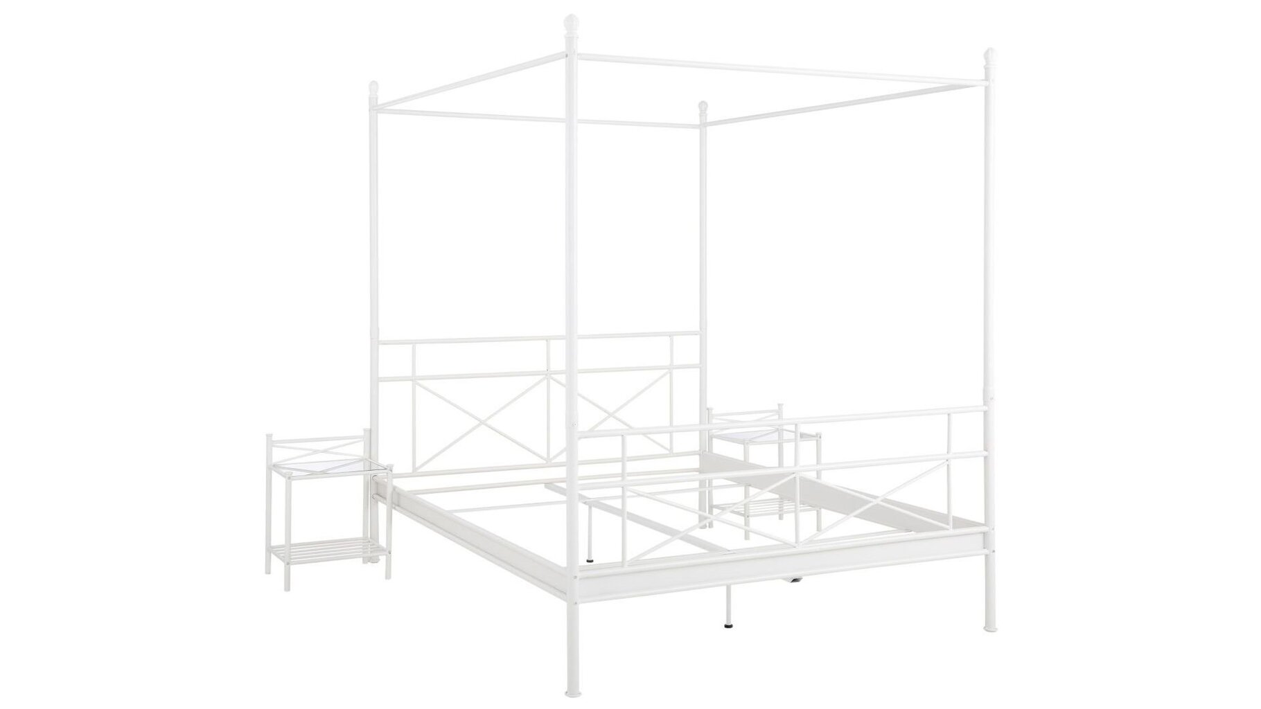 Voodi Tanja Canopy, 160x200 cm, valge hind ja info | Voodid | kaup24.ee