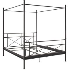 Кровать Tanja Canopy, 180х200 см, черная цена и информация | Кровати | kaup24.ee
