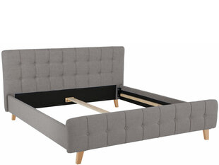 Кровать Limbo 180x200 см, серая цена и информация | Кровати | kaup24.ee