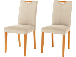 Комплект из 2-х стульев Sawyer, песочный/цвет дуба цена и информация | Стулья для кухни и столовой | kaup24.ee