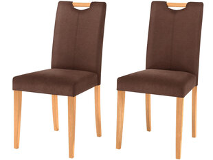 Комплект из 2-х стульев Sawyer, коричневый/цвет дуба цена и информация | Стулья для кухни и столовой | kaup24.ee