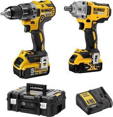 Набор инструментов Dewalt Combo XR 18V DCD791 + DCF894 + 2x5.0Ah Li-Ion (DCK2077P2T-QW) цена и информация | Шуруповерты, дрели | kaup24.ee