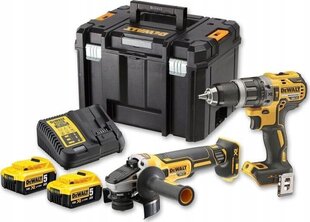 Набор инструментов DeWalt Combo DCK2080P2T-QW (DCD796 + DCG405) цена и информация | Шуруповерты, дрели | kaup24.ee