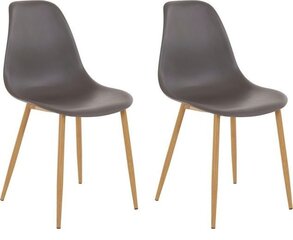 Комплект из 2-х стульев Miller PU, серый цена и информация | Стулья для кухни и столовой | kaup24.ee