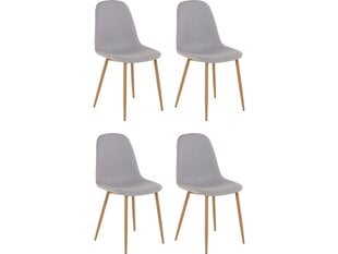 Комплект из 4-х стульев Miller, серого цвета цена и информация | Стулья для кухни и столовой | kaup24.ee