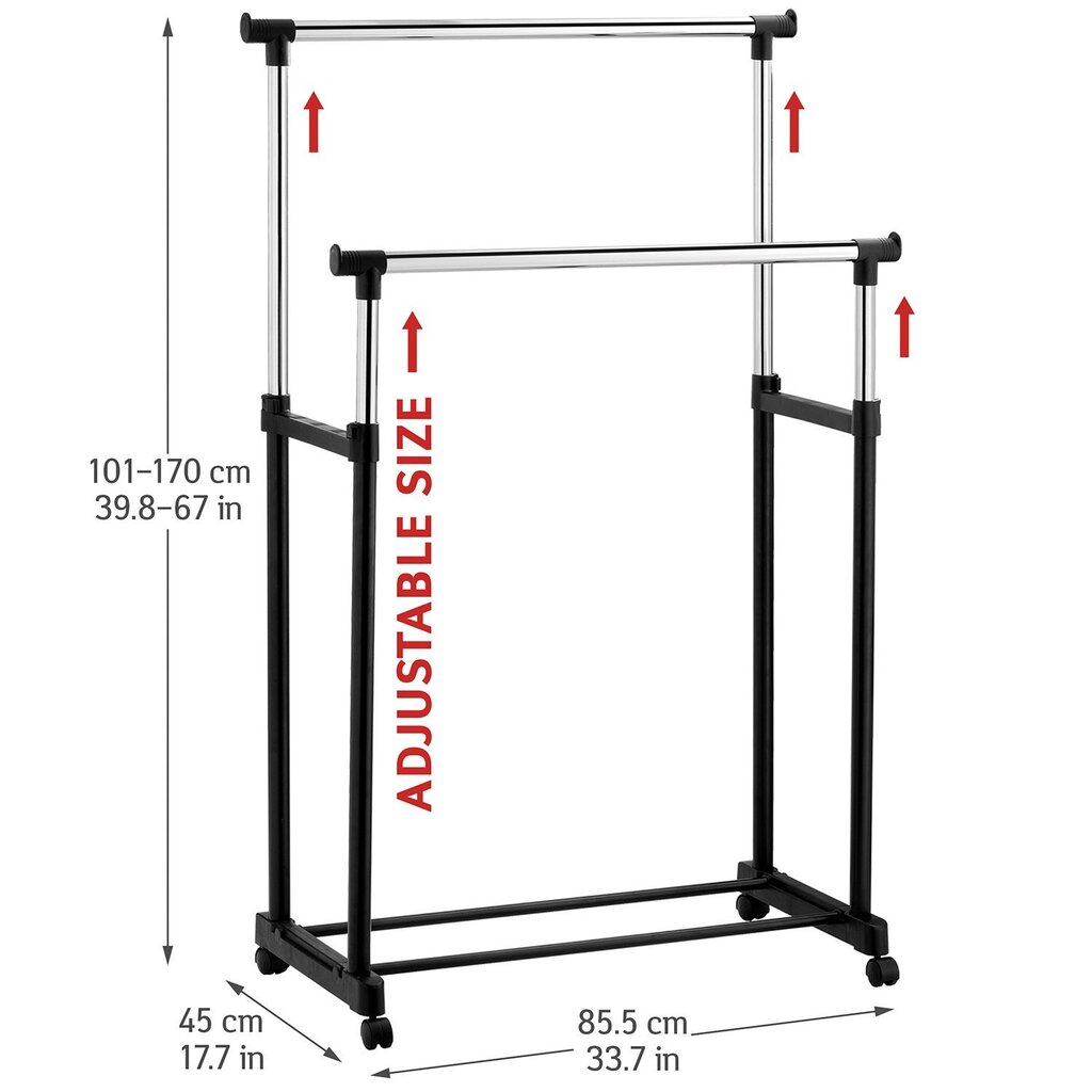 Riidestange Tatkraft Phoenix, must hind ja info | Riidestanged ja nagid | kaup24.ee