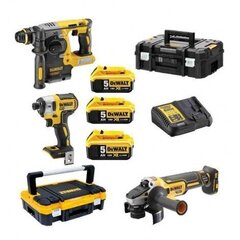 Набор аккумуляторных инструментов 18В 3x5Aч DeWALT DCK305P3T-QW цена и информация | Шуруповерты, дрели | kaup24.ee