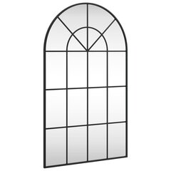 seinapeegel, must, 60 x 100 cm, kaarekujuline raud цена и информация | Зеркала | kaup24.ee