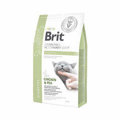 Brit GF Veterinary Diets Cat Diabetes kuivtoit diabeetikutele kassidele, 2 kg hind ja info | Kuivtoit kassidele | kaup24.ee