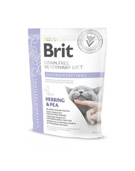Brit GF Veterinary Diets Cat Gastrointestinal kuivtoit mao- ja sooleprobleemidega kassidele, 0,4 kg hind ja info | Kuivtoit kassidele | kaup24.ee