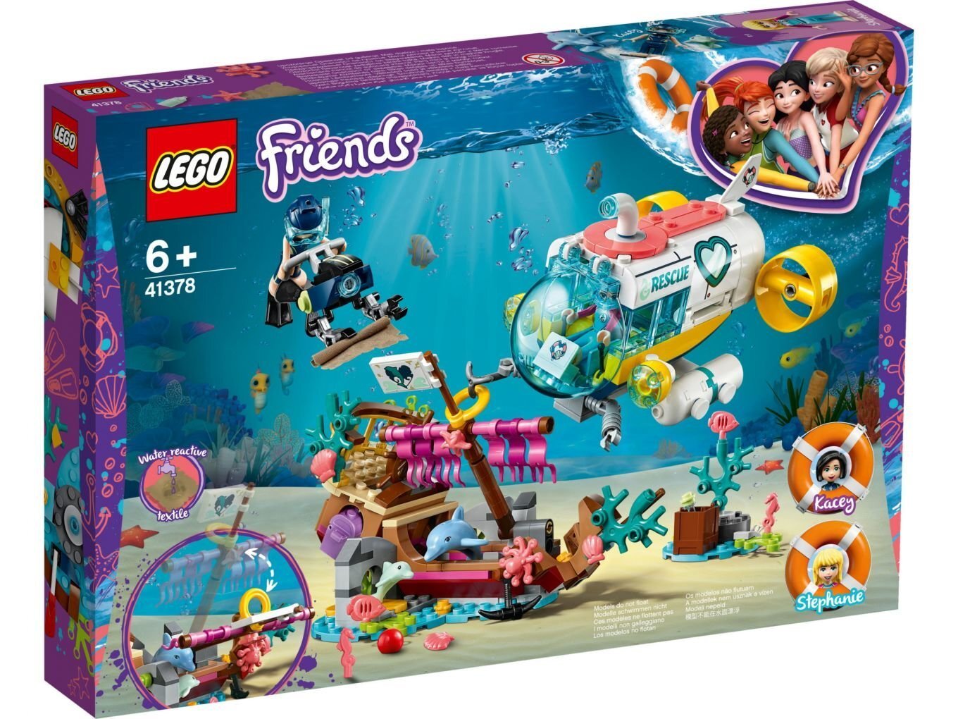 41378 LEGO® Friends Delfiinide päästemissioon цена и информация | Klotsid ja konstruktorid | kaup24.ee