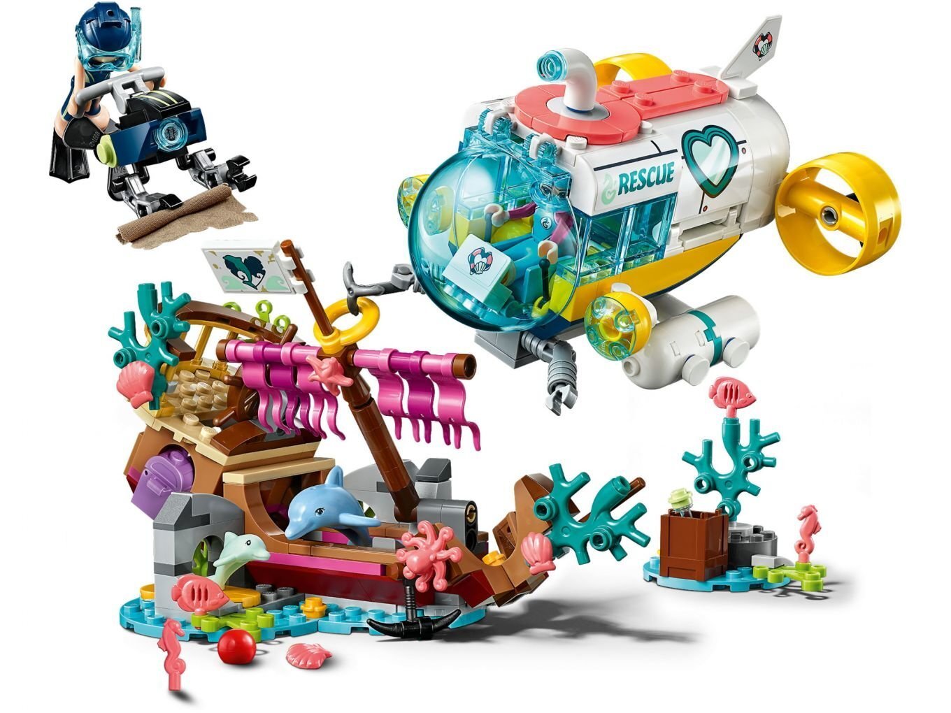 41378 LEGO® Friends Delfiinide päästemissioon цена и информация | Klotsid ja konstruktorid | kaup24.ee