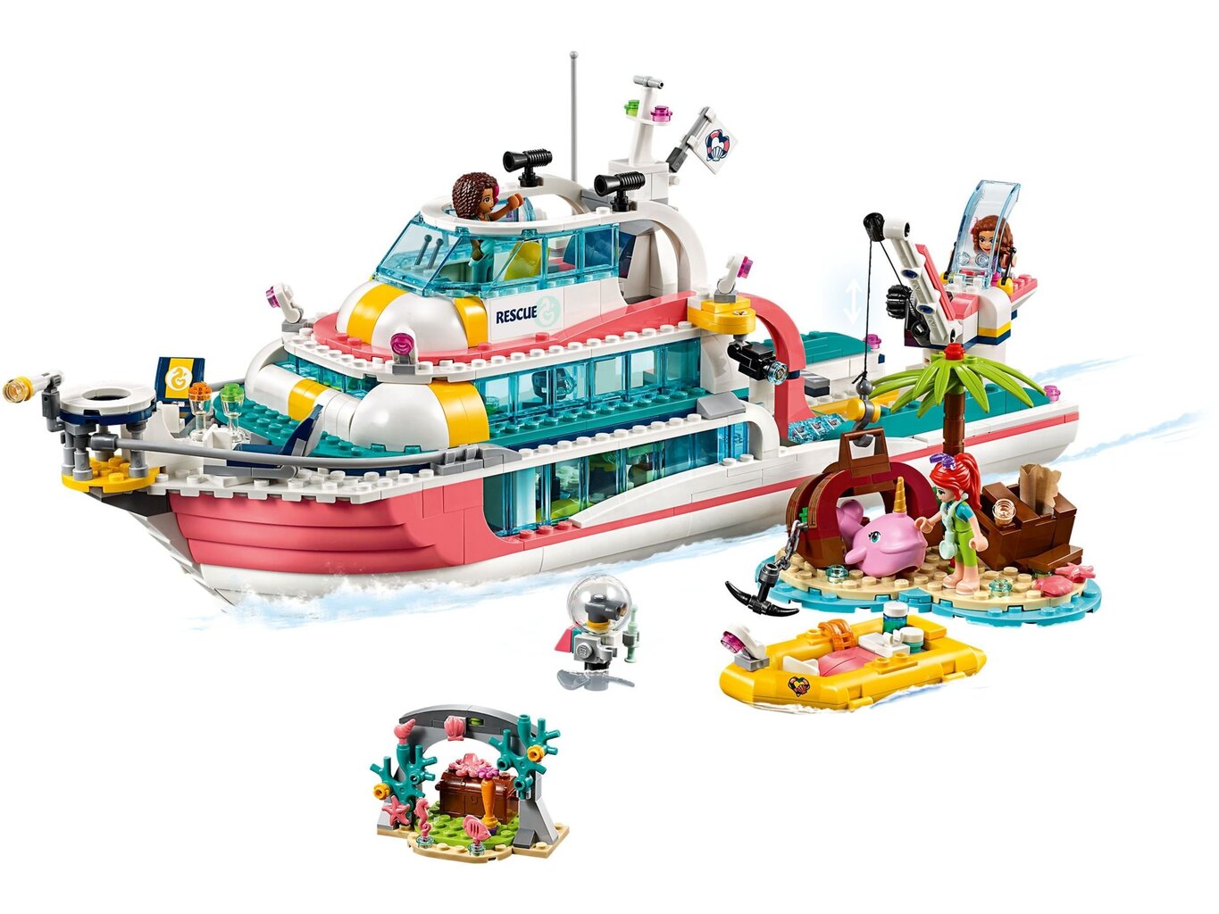 41381 LEGO® Friends Päästemissiooni paat цена и информация | Klotsid ja konstruktorid | kaup24.ee