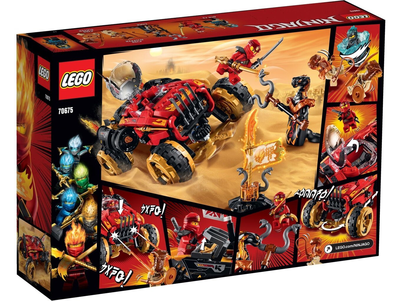 70675 LEGO® NINJAGO Katana 4x4 hind ja info | Klotsid ja konstruktorid | kaup24.ee