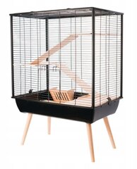 Клетка для грызунов Zolux Neo Cozy L, черного цвета, высота 80 см цена и информация | Клетки и аксессуары для грызунов | kaup24.ee