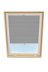 Штора плиссе на мансардное окно Velux, 78x140 см, Серая B-307000 цена и информация | Рулонные шторы | kaup24.ee