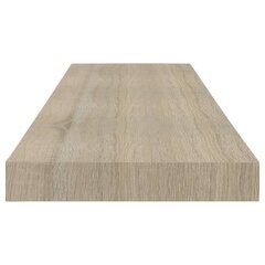 seinariiul, tamm, 80 x 23,5 x 3,8 cm MDF цена и информация | Полки | kaup24.ee