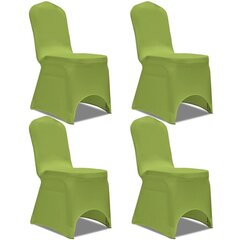 Упругие чехлы для стульев, зеленые, 4 шт. цена и информация | Чехлы для мебели | kaup24.ee