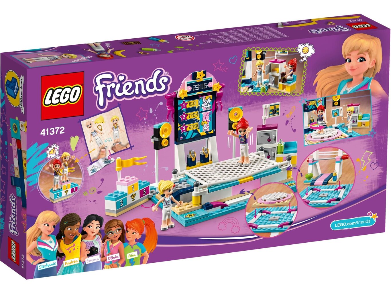 41372 LEGO® Friendsi Stephanie võimlemisetendus цена и информация | Klotsid ja konstruktorid | kaup24.ee