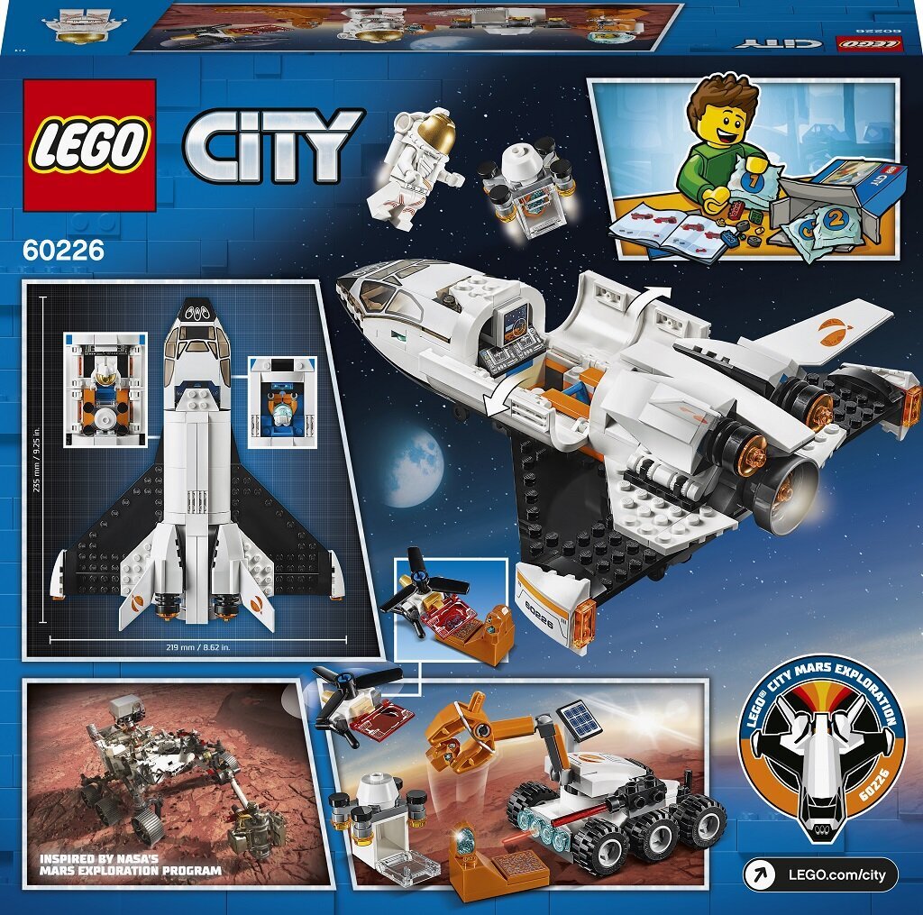 60226 LEGO® City Marsi-uuringute kosmoseaparaat hind ja info | Klotsid ja konstruktorid | kaup24.ee