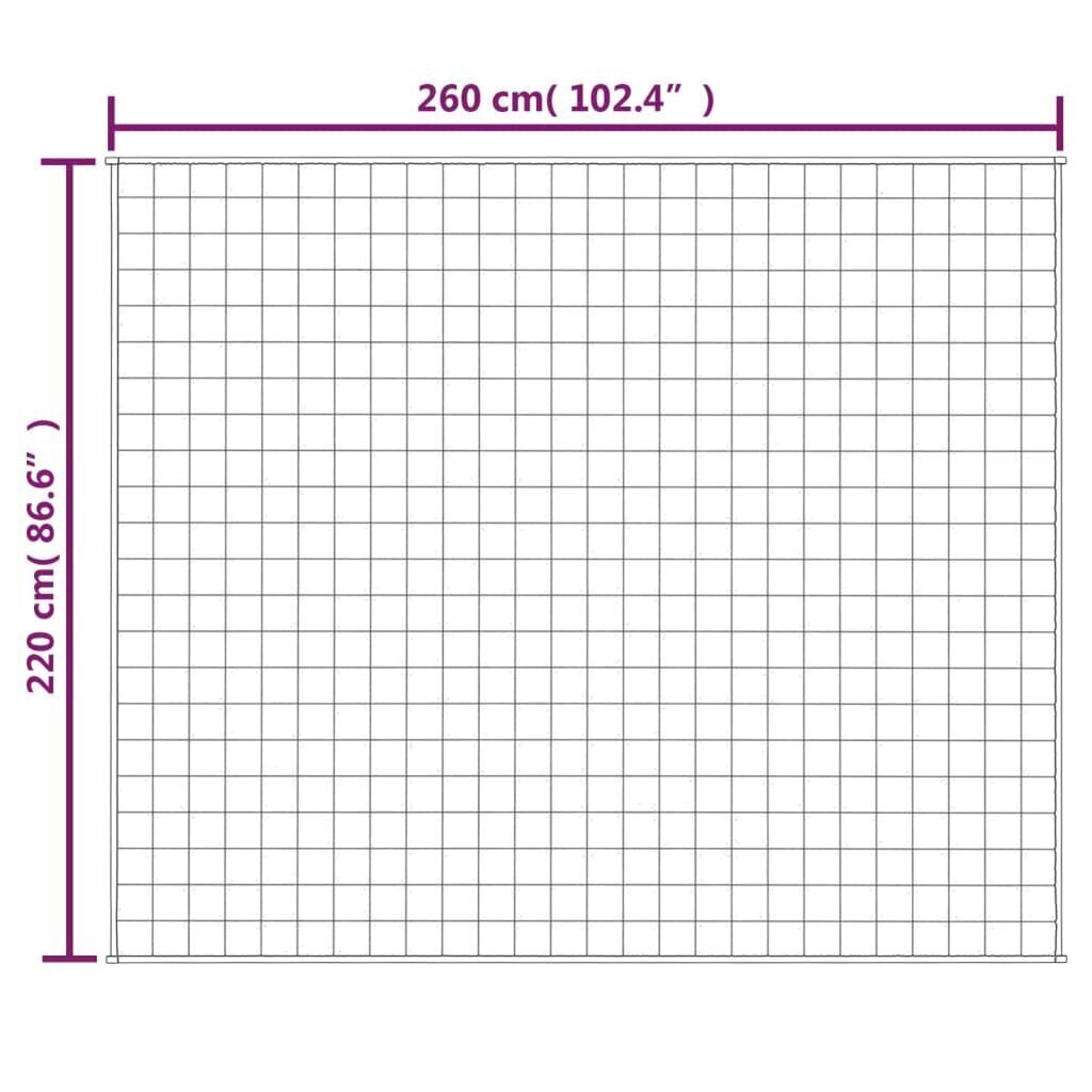 raskustekk kreemjas 220x260 cm 11 kg kangas hind ja info | Tekid | kaup24.ee