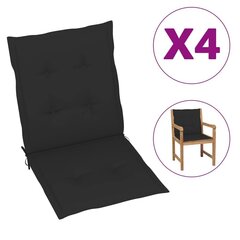 aiatooli istmepadjad 4 tk must 100 x 50 x 3 cm цена и информация | Декоративные подушки и наволочки | kaup24.ee