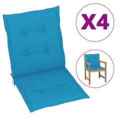 aiatooli istmepadjad 4 tk sinine 100 x 50 x 3 cm цена и информация | Декоративные подушки и наволочки | kaup24.ee