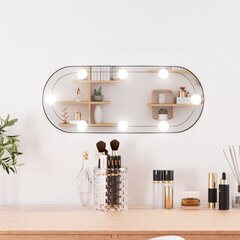seinapeegel LED-tuledega, 20x50 cm, klaas, ovaalne цена и информация | Зеркала | kaup24.ee