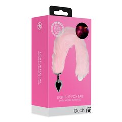 Anaaltapp Ouch! Light-up Fox Tail, roosa hind ja info | Anaallelud | kaup24.ee