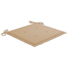 aiatooli istmepadjad 2 tk beež 50 x 50 x 3 cm цена и информация | Декоративные подушки и наволочки | kaup24.ee