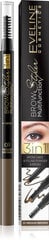 Kulmupliiats Eveline Brow Multifunction Styler 3 in 1 01 Medium Brown 1 tk цена и информация | Карандаши, краска для бровей | kaup24.ee