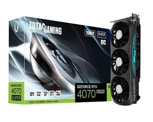 Zotac Gaming GeForce RTX 4070 Super Trinity OC (ZT-D40720J-10P) hind ja info | Videokaardid (GPU) | kaup24.ee