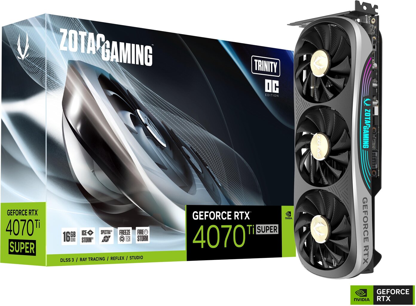 Zotac Gaming GeForce RTX 4070 Ti Super Trinity OC (ZT-D40730J-10P) hind ja info | Videokaardid (GPU) | kaup24.ee