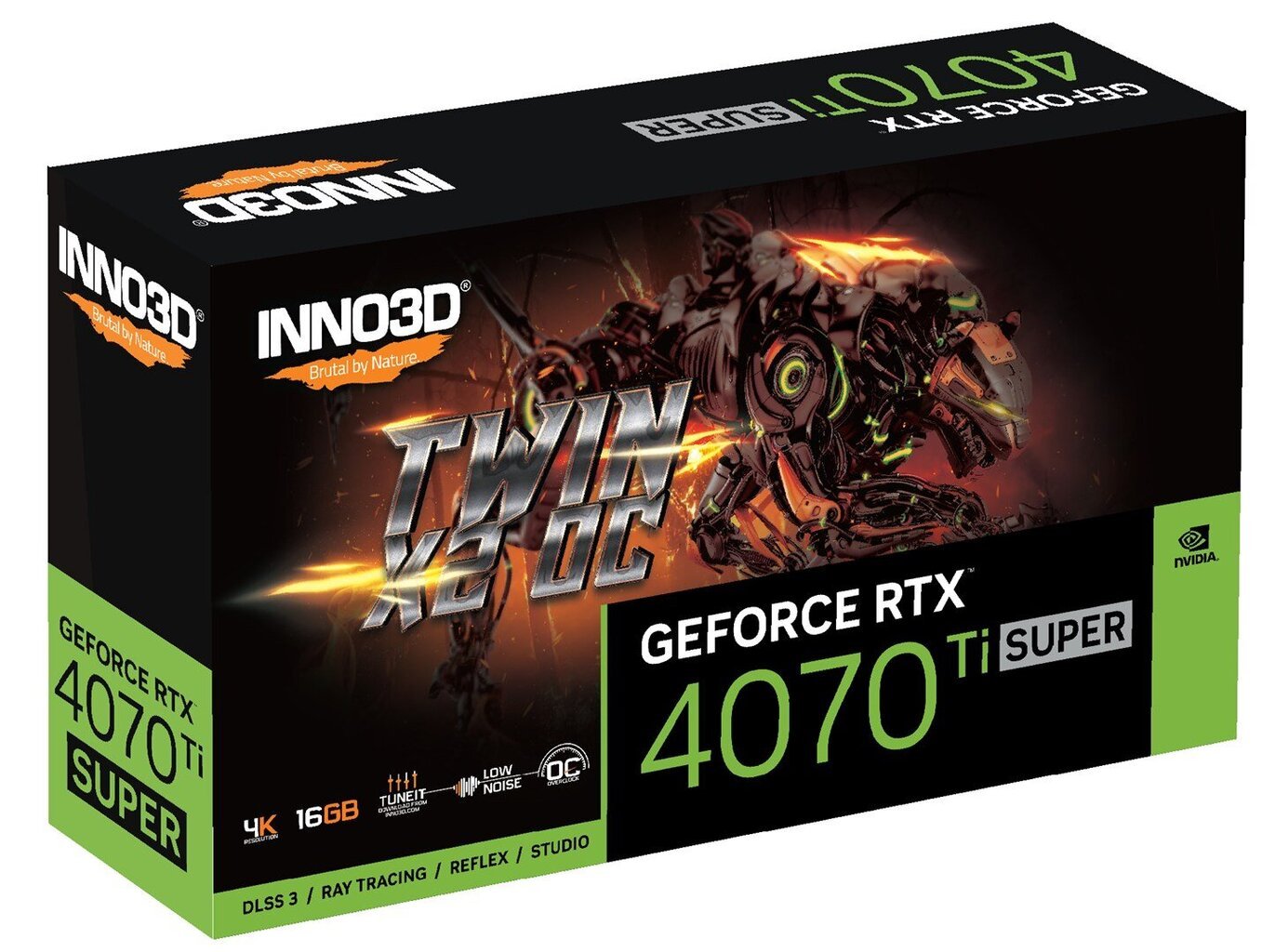 Inno3D GeForce RTX 4070 Ti Super Twin X2 OC (N407TS2-166XX-186156N) цена и информация | Videokaardid (GPU) | kaup24.ee