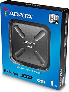 ADATA SD700 Ext SSD 1TB USB 3.1 Black hind ja info | Välised kõvakettad (SSD, HDD) | kaup24.ee