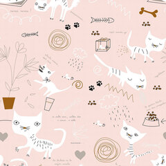 Voodikate Panzup Cats 4 (250 x 260 cm) (Voodi 150/160 cm) hind ja info | Voodikatted, pleedid | kaup24.ee