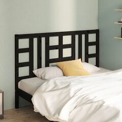 voodipeats, must, 141 x 4 x 100 cm, männipuit цена и информация | Кровати | kaup24.ee